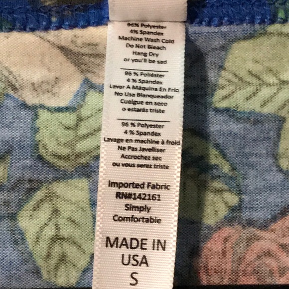 LulaRoe floral perfect tee - Picture 4 of 5